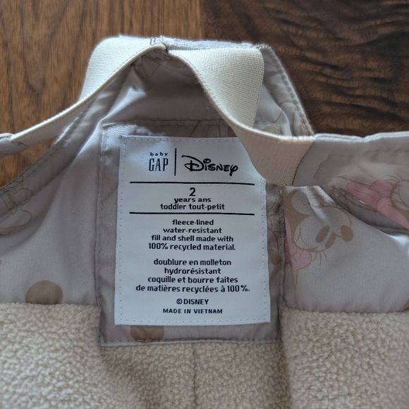 Disney x GAP kids snowsuit mini mouse sz 2T/2 years - Picture 9 of 10